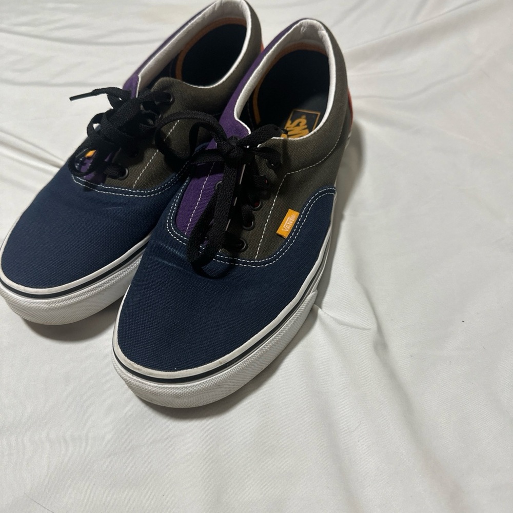Vans Blue and Purple Sneakers with Canvas Upper